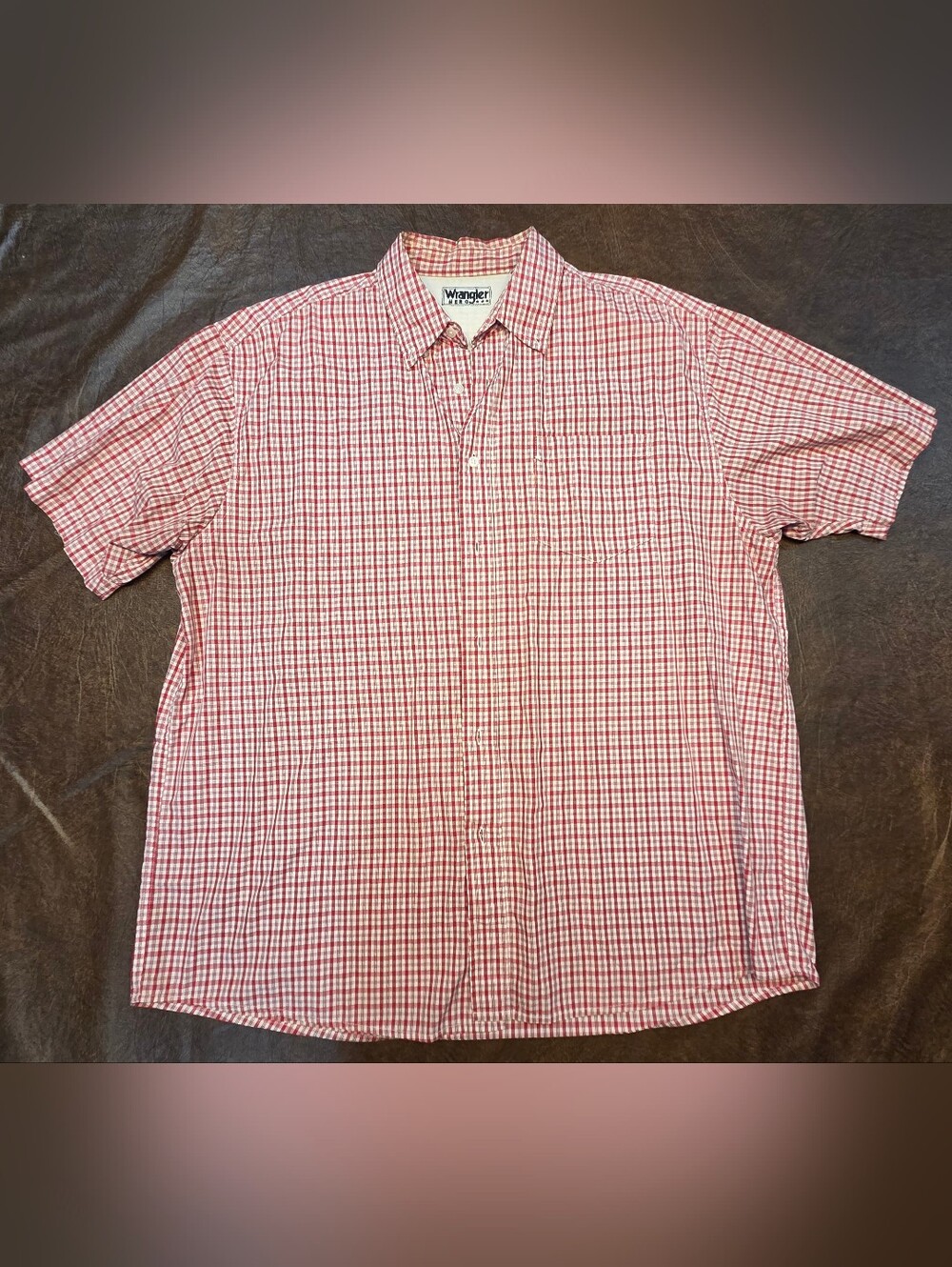 Men's Vintage Wrangler Hero Plaid Button Down
